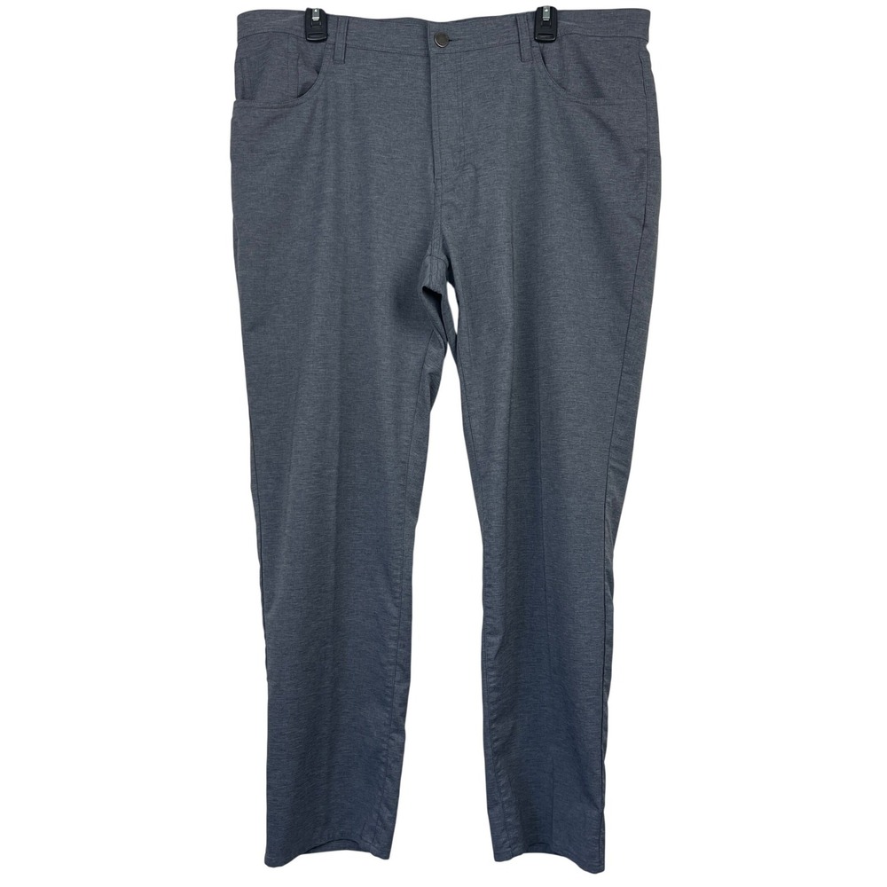 DUNNING Golf Everbest Golf Pants Mens 38x30 Performance Stretch Heathered Gray